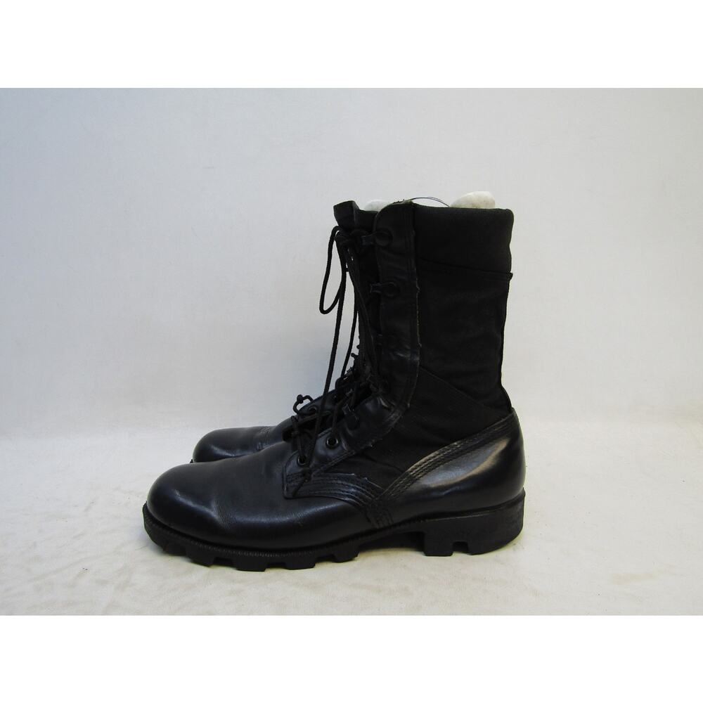 Ro Search Mens Size 7 R Black Leather Soft Toe Lace Up Tactical Work Boots